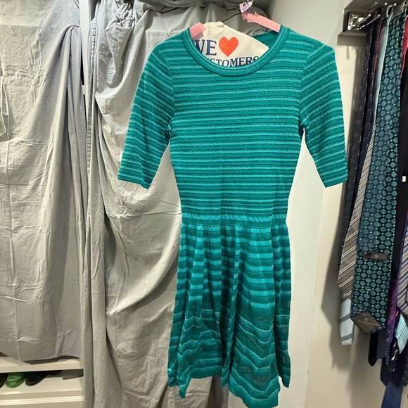 M by Missoni Teal Striped Kids Dress - Picture 1 of 1